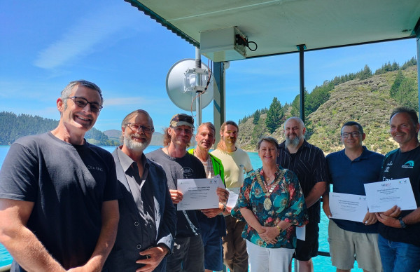 1Marlborough Mayor Nadine Taylor with NZKS team members and recent graduates