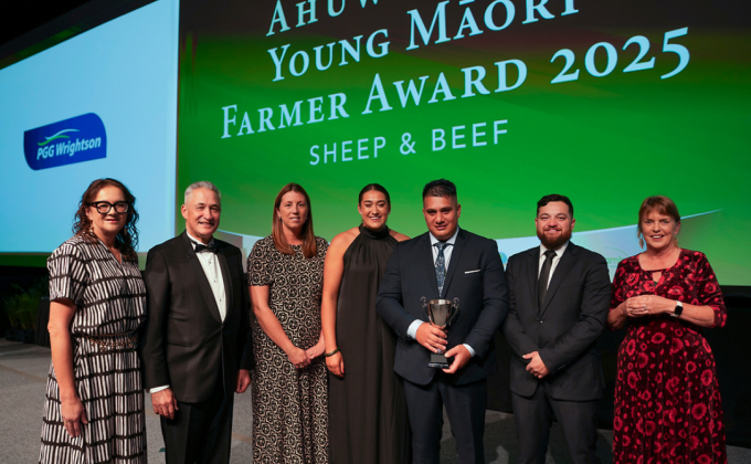 Coby Warmington with award sponsors