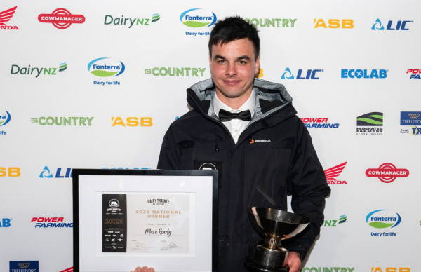 Mark Ready with trophy
